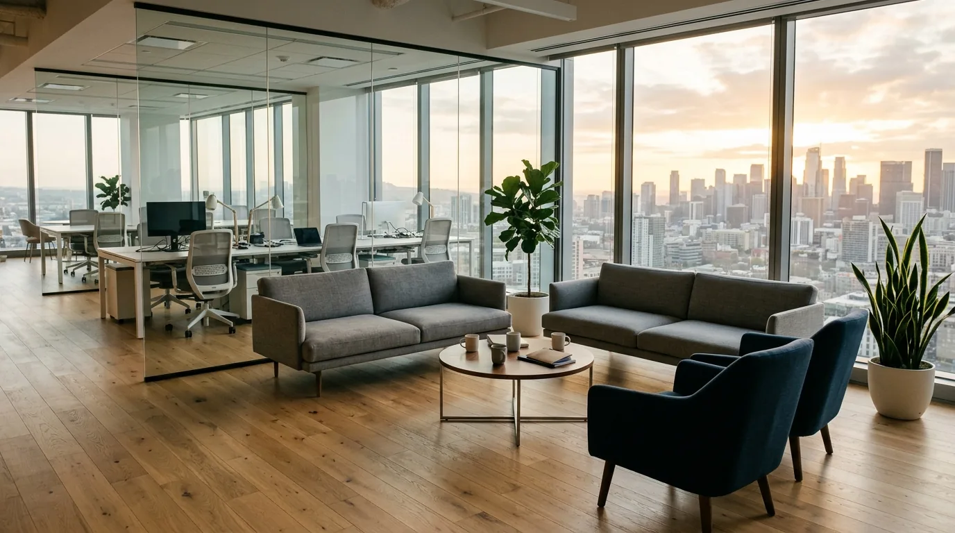 The Ratio Media office at golden hour